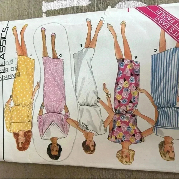 5/$25 Butterick 3680 woman 1986 dress SEWING PATTERN SIZE 8-10-12 - Picture 3 of 8